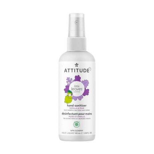 Attitude, Little Leaves Hand Sanitizer Vanilla & Pear, 3.5 Oz