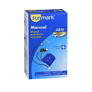 Sunmark, Sunmark Manual Arm Blood Pressure Monitor, 1 Count