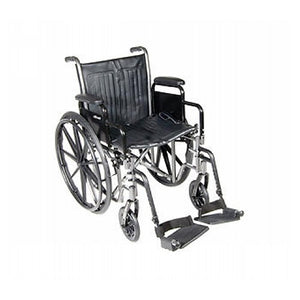 Drive Medical, Wheelchair with Various Arms Styles and Front Rigging Black, 1 Count