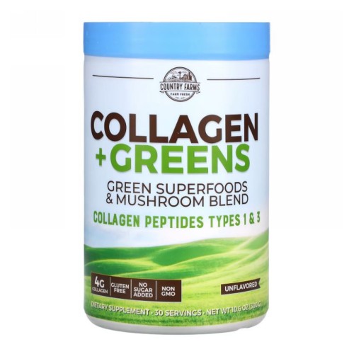 Country Farms, Collagen + Greens, 10.6 Oz