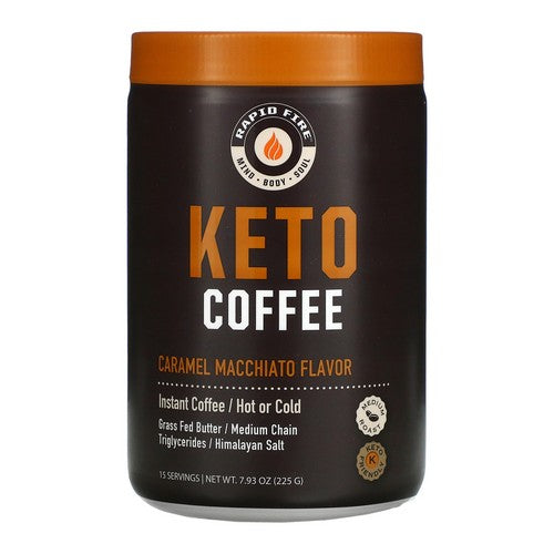 Rapid Fire, Keto Coffee Caramel Macchiato, 7.93 Oz