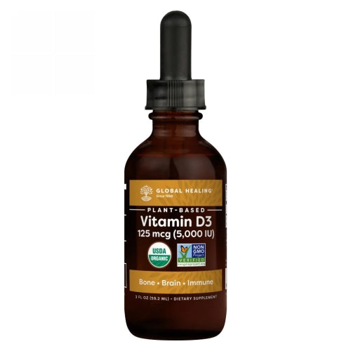 Global Healing Center, Vitamin D3, 5000IU, 2 Oz