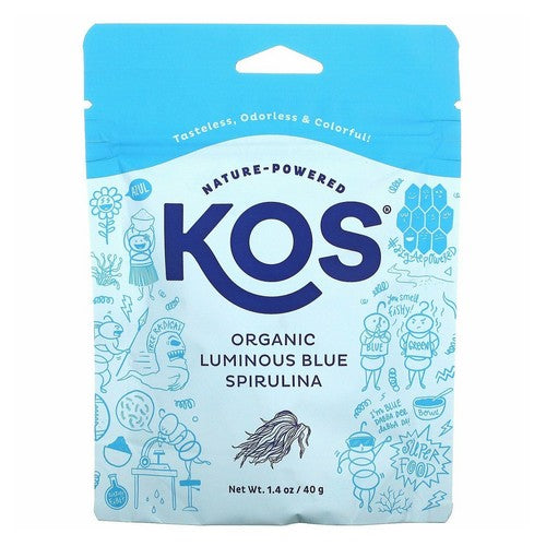 Kos, Organic Luminous Blue Spirulina, 1.4 Oz