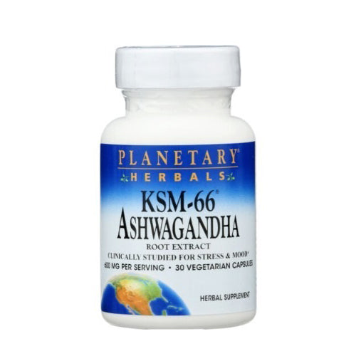 Planetary Herbals, Ksm-66 Ashwagandha Root Extract, 300 mg, 30 Veg Caps