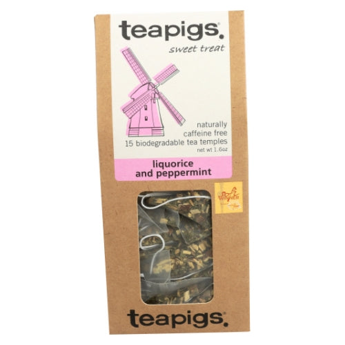 Teapigs, Tea Liquorice And Peppermint, 15 Bags (Case of 6)