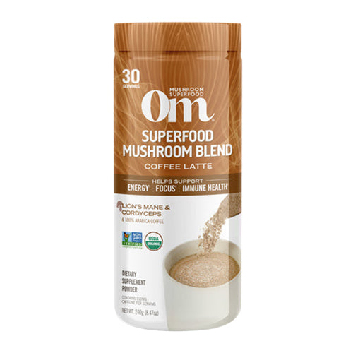 Om Mushrooms, Mushroom Coffee Latte Blend, 8.47 Oz