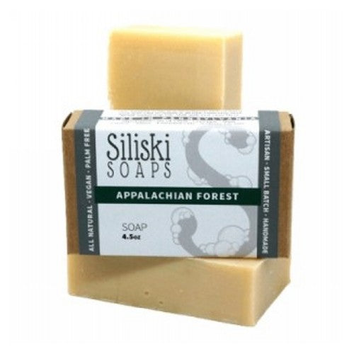 Siliski Soaps, Bar Soap Appalachian Forest, 1