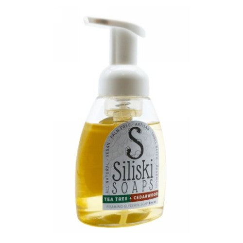 Siliski Soaps, Liquid Foaming Soap Tea Tree & Cedarwood, 1