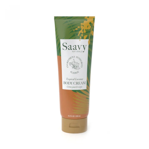 Saavy Naturals, Tropical Coconut Body Cream, 8.5 Oz