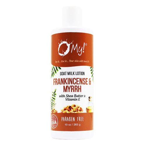 O MY!, Frankincense Myrrh Goat Milk Lotion, 10 Oz