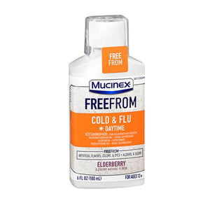 Mucinex, Natural Freefrom Cold & Flu Daytime Liquid, 6 Oz