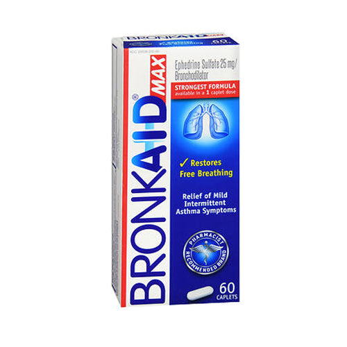 Bronkaid, Max Restores Free Breathing, 60 Caplets