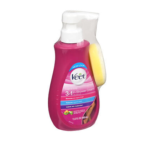 Veet, Legs & Body 3 In 1 In-Shower Cream Hair Remover, 13.5 Oz