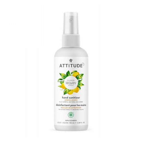 Attitude, Super Leaves Hand Sanitizer Lemon Leaves, 3.5 Oz