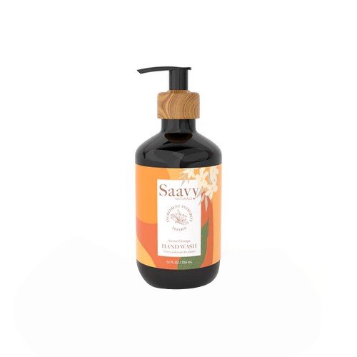 Saavy Naturals, Sweet Orange Hand Wash, 12 Oz