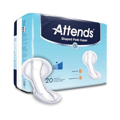 Attends, Attends Shaped Pads Super, Pack Of 20