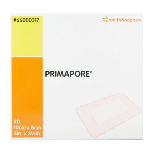 Smith & Nephew, Primapore Adhesive Dressing 3 x 4inch, Box Of 20