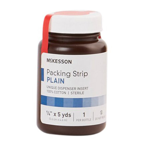 McKesson, McKesson Nonimpregnated Wound Packing Strip ¼ Inch x 5 Yard, Count of 1