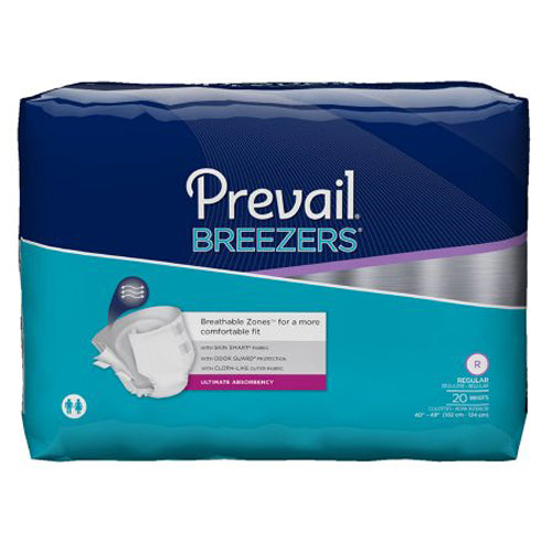 First Quality, Prevail Breezers Ultimate Incontinence Brief Regular, Count of 20