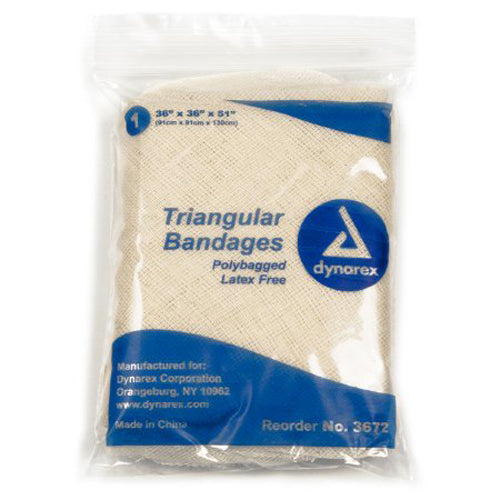 Dynarex, dynarex Triangular Bandage 36 x 36 x 51 Inch, Box Of 12