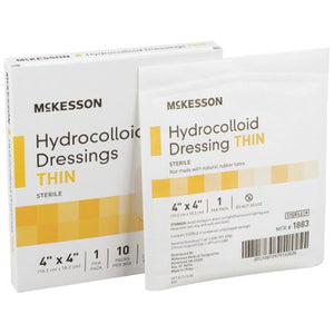 McKesson, McKesson Hydrocolloid Dressing 4 x 4 Inch, Box Of 10