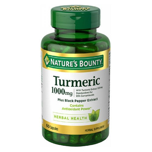 Nature's Bounty, Turmeric with Bioperine, 1,000mg, 60 Count