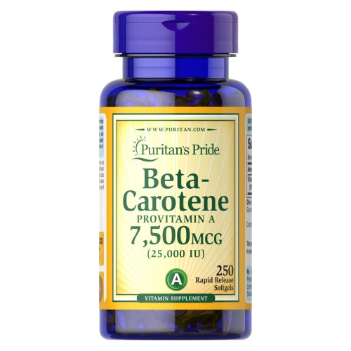 Puritan's Pride, Beta-Carotene 25,000 IU, 250 Softgels