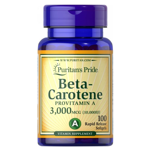 Puritan's Pride, Beta-Carotene 10,000 IU, 100 Softgels