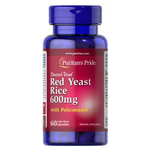 Puritan's Pride, Red Yeast Rice & Policosanol, 60 Capsules