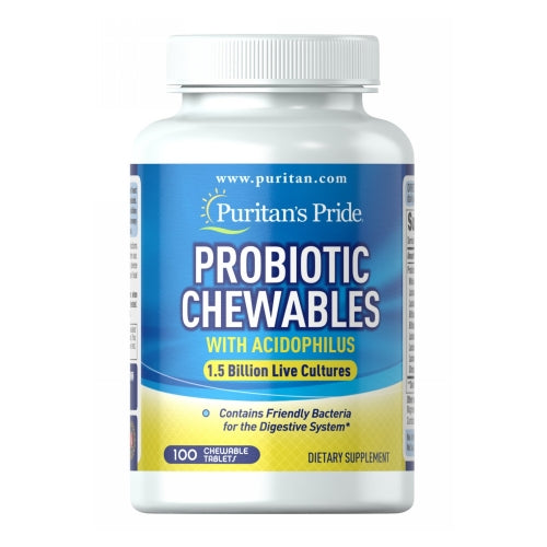 Puritan's Pride, Probiotic Acidophilus Chewables, 100 Chewables