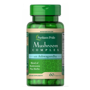 Puritan's Pride, Mushroom Herbal Complex with Ashwagandha, 60 Capsules