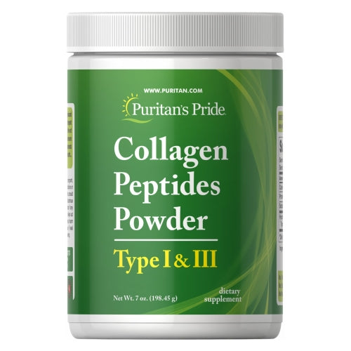 Puritan's Pride, Collagen Peptides Powder Type I & III, 7 Oz