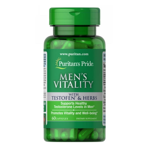 Puritan's Pride, Men's Vitality with Testofen, 60 Capsules