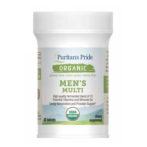 Puritan's Pride, Organic Men's Multi with Zinc, 30 Tablets