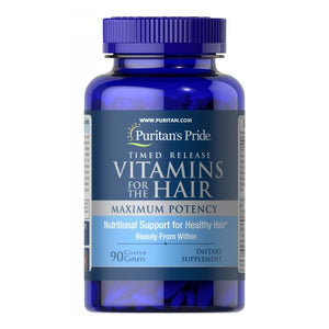 Puritan's Pride, Vitamins for the Hair Timed Release, 90 Caplets