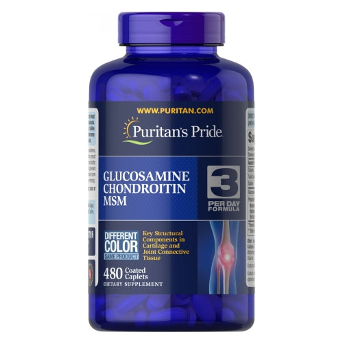 Puritan's Pride, Double Strength Glucosamine Chondroitin & MSM Joint Soother, 480 Caplets