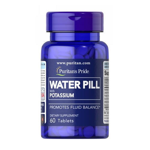 Puritan's Pride, Water Pill with Potassium, 60 Tablets