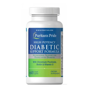 Puritan's Pride, Diabetic Support Formula, 60 Caplets