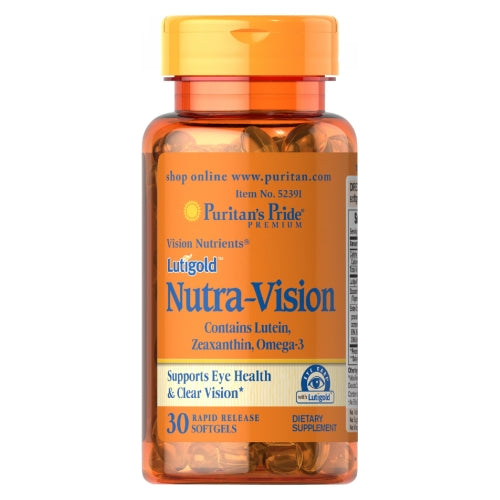 Puritan's Pride, Lutigold Nutra-Vision with Lutein, Zeaxanthin & Omega-3, 30 Softgels