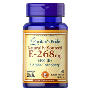 Puritan's Pride, Vitamin E-400 IU Naturally Sourced, 50 Softgels