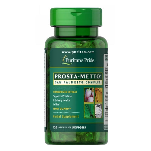 Puritan's Pride, Prosta-Metto Saw Palmetto Complex For Men, 120 Softgels