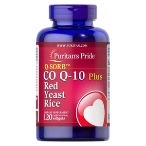 Puritan's Pride, Q-SORB Co Q-10 Plus Red Yeast Rice, 180 Softgels