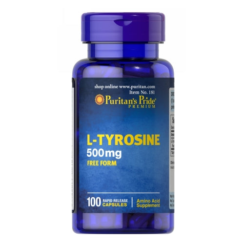 Puritan's Pride, L-Tyrosine, 500 mg, 100 Caps