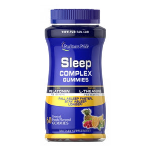 Puritan's Pride, Sleep Complex Gummy with Melatonin & L-Theanine, 30 Softgels