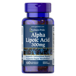 Puritan's Pride, Alpha Lipoic Acid, 300 mg, 60 Softgels