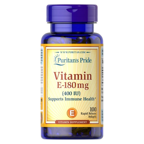 Puritan's Pride, Vitamin E 400 IU Alpha Tocopheryl Acetate, 180 mg, 100 Softgels