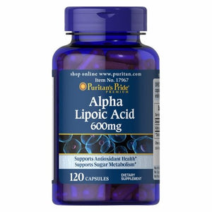 Puritan's Pride, Alpha Lipoic Acid, 600 mg, 120 Capsules