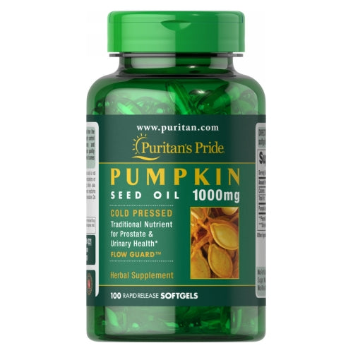 Puritan's Pride, Pumpkin Seed Oil, 1000 mg, 100 Softgels