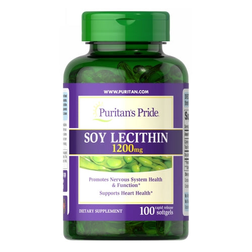 Puritan's Pride, Soy Lecithin, 1200 mg, 100 Rapid Release Softgels