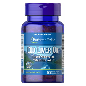 Puritan's Pride, Cod Liver Oil, 415 mg, 100 Softgels